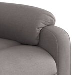vidaXL Fauteuil inclinable taupe tissu