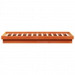 vidaXL Cadre de lit à LED sans matelas 150x200 cm bois massif