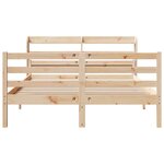 vidaXL Cadre de lit avec tête de lit sans matelas 160x200 cm
