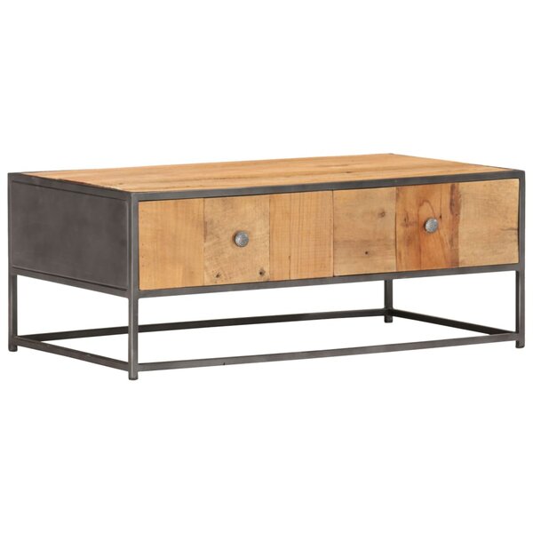 vidaXL Table basse 90 x 50 x 35 cm Bois de récupération massif