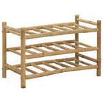 vidaXL Étagère à vin Bambou Naturel
