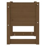 vidaXL Jardinière Marron miel 40x40x52 5 cm Bois massif de pin