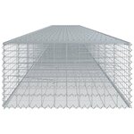 vidaXL Panier gabion avec couvercle 1200x100x50 cm fer galvanisé