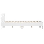 vidaXL Cadre de lit sans matelas blanc 120x200 cm