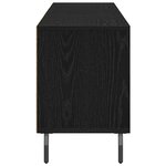 vidaXL Meuble TV Chêne noir 150 x 30 x 44 5 cm Bois d'ingénierie