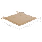 vidaXL Chaises à manger de jardin avec coussins lot de 2 Acacia massif
