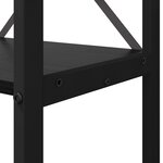 vidaXL Bibliothèque Chêne noir 80 x 30 x 118 cm Bois d'ingénierie