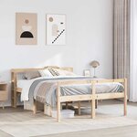 vidaXL Lit pour personne âgée avec tête de lit sans matelas 160x200 cm