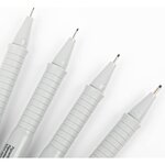 Etui de 4 Stylo feutre ECCO PIGMENT 0 1/0 3/0 5/0 7 mm Noir FABER-CASTELL