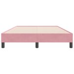 vidaXL Sommier à lattes de lit sans matelas rose 120x220 cm velours