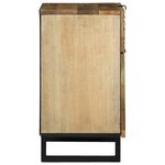 vidaXL Cabinet de chevet 50x33x60 cm Bois massif de manguier
