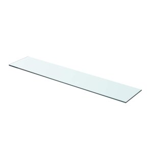 vidaXL Panneau d’étagère Verre transparent 70 x 15 cm