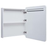 vidaXL Armoire de salle de bain à miroir LED 68x9x80 cm