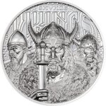 Pièce de monnaie en Argent 5 Dollars g 31.1 (1 oz) Millésime 2026 Legends SAVAGE VIKINGS