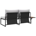 vidaXL Canapé de jardin 2 places avec coussins gris clair
