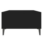 vidaXL Table basse noir 103 5x60x35 cm bois d'ingénierie
