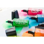 3 surligneurs BOSS MINI by Snooze One vert + jaune + bleu STABILO