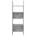 vidaXL Bibliothèque Gris béton 60x35x180 cm Bois d’ingénierie