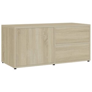 vidaXL Meuble TV Chêne sonoma 80x34x36 cm Bois d'ingénierie