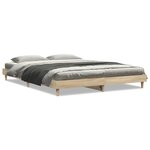 vidaXL Cadre de lit sans matelas chêne sonoma 140x200 cm