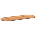 vidaXL Dessus de table 320x120x4 cm bois de chêne massif ovale