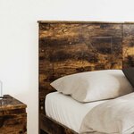 vidaXL Tête de lit Chêne fumé 140 cm Bois d'ingénierie