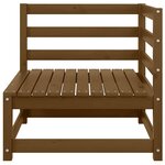 vidaXL Canapés d'angle de jardin 2 Pièces marron miel bois de pin solide