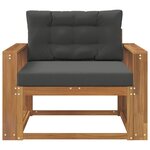 vidaXL Sofa de milieu extérieur Naturel