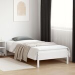 vidaXL Cadre de lit sans matelas blanc 100x200 cm bois de pin massif