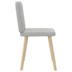 vidaXL Chaises à manger lot de 2 gris nuage tissu