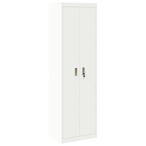vidaXL Armoire de rangement 2 Pièces Blanc 60 x 40 x 200 cm Acier