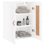 vidaXL Armoire murale blanc 69 5x34x90 cm bois d'ingénierie