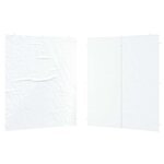 vidaXL Mur de tente de fête 2 pièces 200 x 195 cm Blanc PE et acier