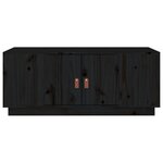 vidaXL Table basse Noir 100x50x41 cm Bois massif de pin