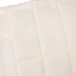 vidaXL Couverture lestée Crème clair 235x290 cm 11 kg Tissu