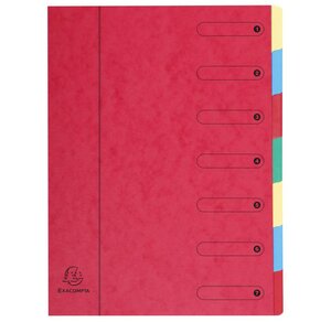Trieur Harmonika sans élastique Nature Future 7 compartiments Couleurs assorties EXACOMPTA