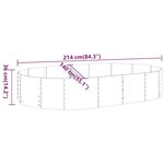 vidaXL Lit surélevé de jardin Acier galvanisé Anthracite