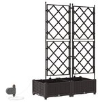 vidaXL Pots de jardin Marron 80 x 40 x 126 cm Acier