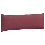 vidaXL Coussins de canapé 2 Pièces Bordeaux 120 x 40 cm tissu