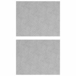 vidaXL Plaques à damier 2 Pièces Argent 50 x 40 cm Aluminium