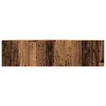 vidaXL Meuble TV mural vieux bois 120x30x30 cm bois d'ingénierie