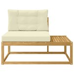 vidaXL Canapé d'extérieur en bout Blanc 115 x 83 x 73 cm Polyester