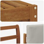 vidaXL Ensemble de canapés d'extérieur 6 pc Gris Naturel et Clair
