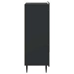 vidaXL Buffet Noir 66 x 34 5 x 97 cm Bois d'ingénierie