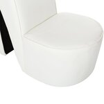 vidaXL Chaise en forme de chaussure à talon haut Blanc Similicuir