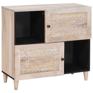 vidaXL Buffet Blanc 33 5 x 80 x 75 cm