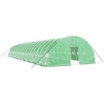 vidaXL Serre avec cadre en acier vert 120 m² 20x6x2 85 m