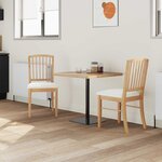vidaXL Chaises de salle à manger 2 Pièces Naturel 50 x 52 5 x 91 cm