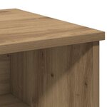 vidaXL Table de chevet chêne artisanal 40x36x65 cm bois d'ingénierie