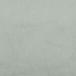 vidaXL Fauteuil long et coussin et accoudoir droit gris clair velours